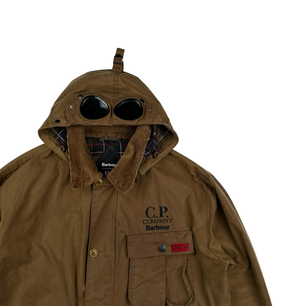 CP Company x Barbour Brown Multi Pocket 500 Mille Waxed Jacket - XL