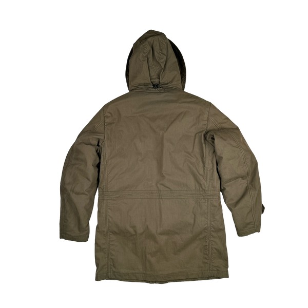 CP Company 2006 Khaki Multi Pocket Down Lined Jacket - Medium