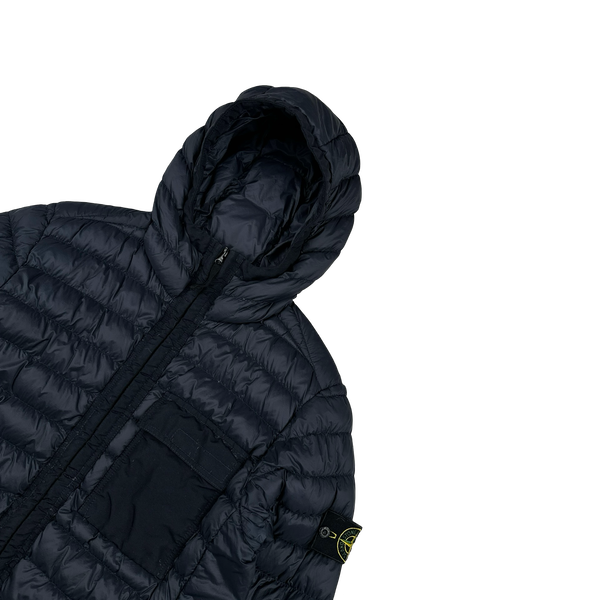 Stone Island 2018 Navy Micro Yarn Down Puffer Jacket - Medium