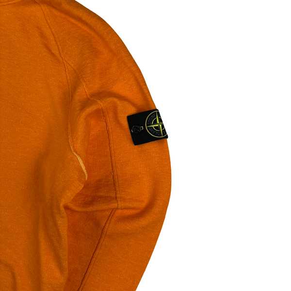 Stone Island 2024 Orange Sample Hoodie - Large