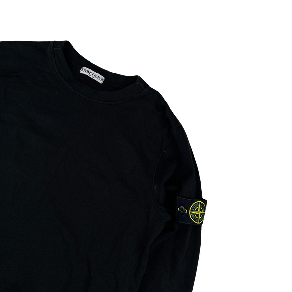 Stone Island 2010 Black Cotton Crewneck Sweatshirt - XL