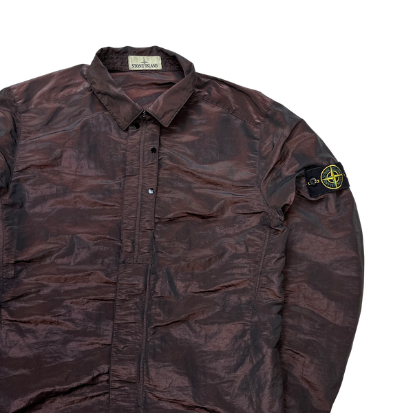 Stone Island 2016 Dark Red Weft Overshirt - Large