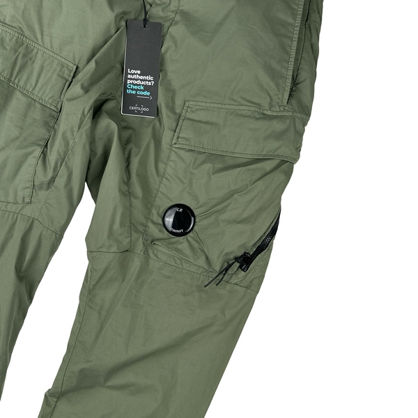 CP Company Olive Green Lens View Cargo Trousers - 32"