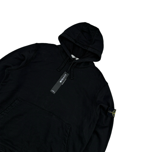Stone Island 2024 Black Pullover Hoodie - XL