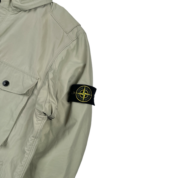 Stone Island 2019 Tan Micro Reps Multipocket Parka Jacket - Medium