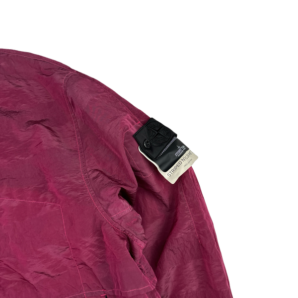 Stone Island 2020 Pink Striped Nylon Metal Jacket - XL