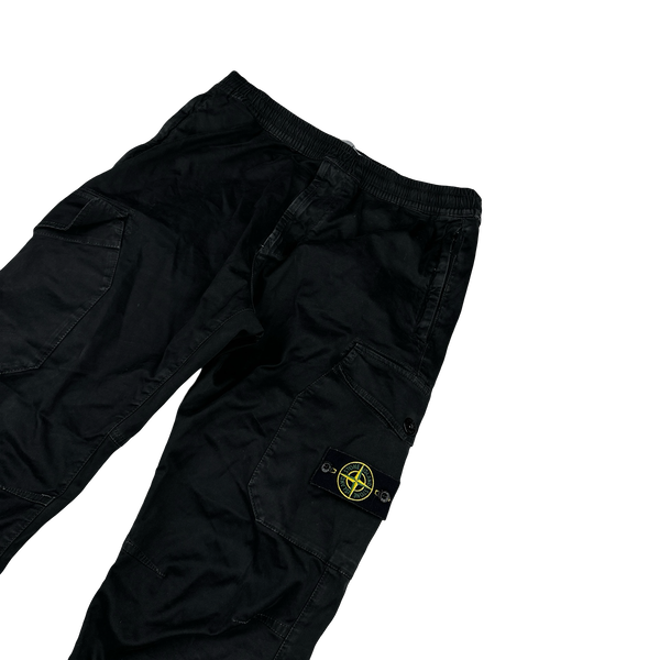 Stone Island 2020 Black RE T Cargo Trousers - 34"