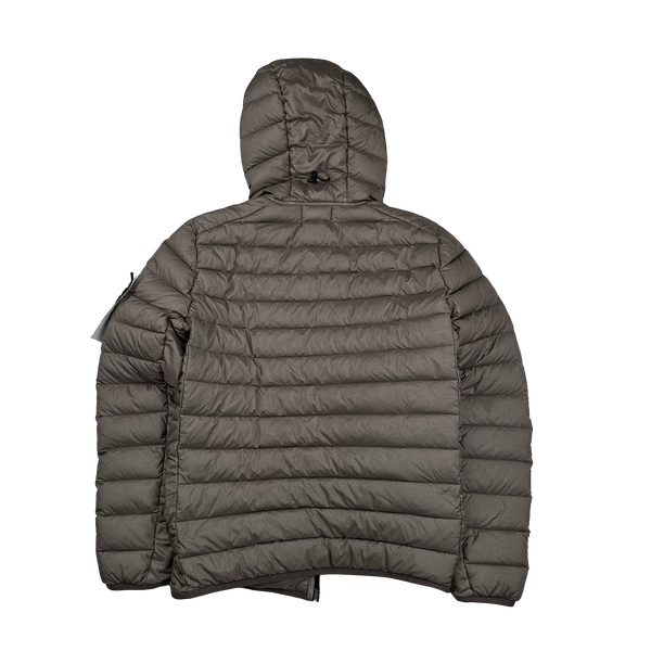 Stone Island 2024 Brown R Nylon Loom Woven Down Puffer Jacket - Small