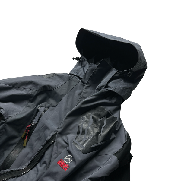 North Face Summit Series Grey Waterproof Gore-Tex Hooded Jacket - Medium