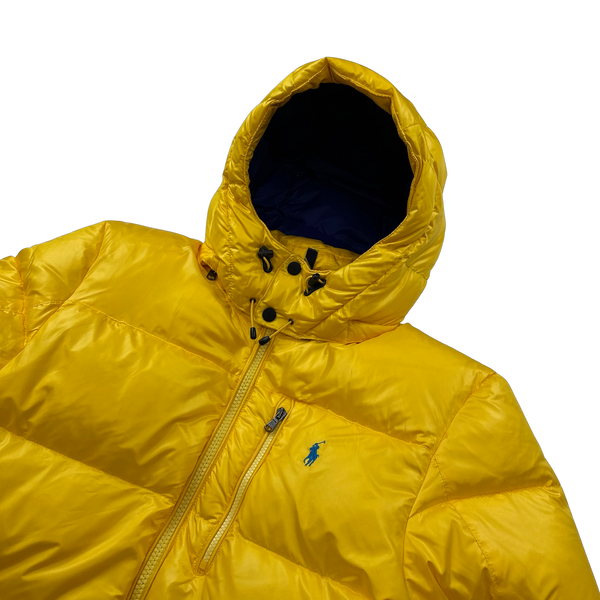 Ralph Lauren Yellow Padded Down Puffer Jacket - Large