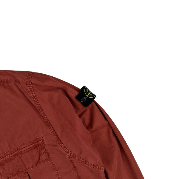 Stone Island 2020 Terracotta Smock Pullover Overshirt - Large