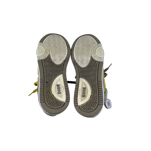 Stone Island X Dior B57 Grey Yellow Low Trainers - UK 9