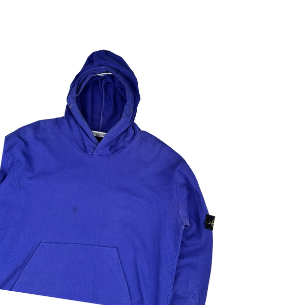 Stone Island 2007 Blue Hooded Pullover Jumper - XXL