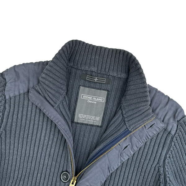 Stone Island 2009 Denims Grey Heavy Knit - XXL
