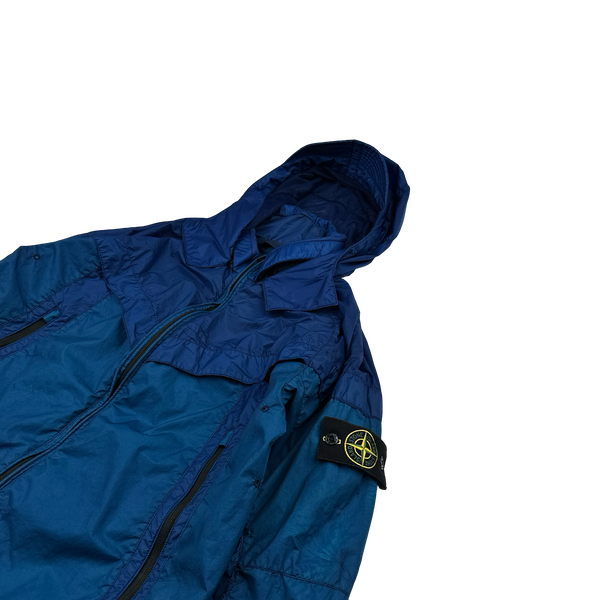 Stone Island x Nike Blue Hyperlight Membrana Windrunner Jacket - Small