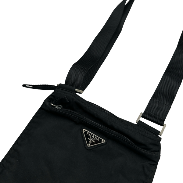 Prada Nylon Emblem Side Bag