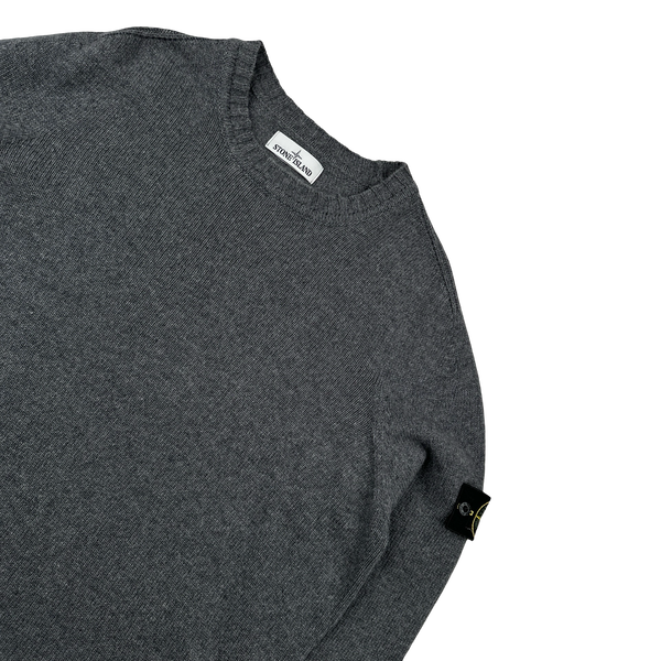 Stone Island 2016 Charcoal Wool Crewneck Jumper - XXL