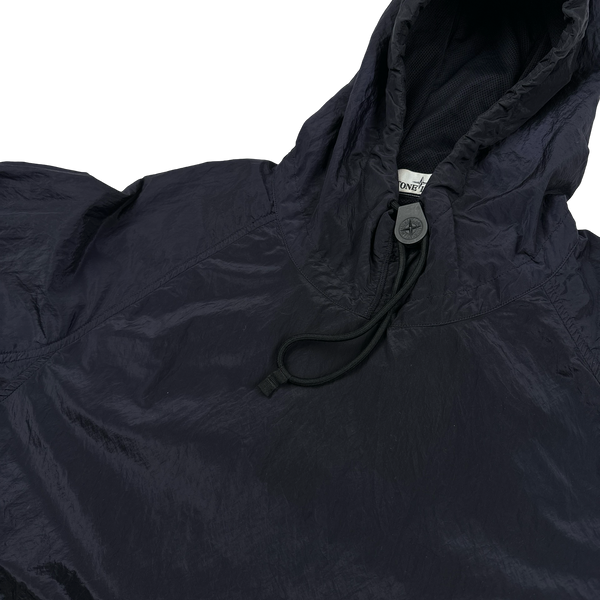 Stone Island 2018 Navy Nylon Metal Hooded Smock - Medium
