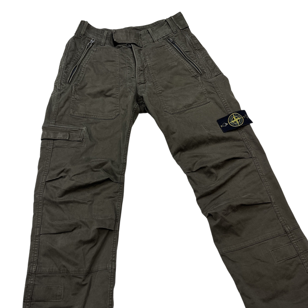 Stone Island 2007 Thick Cotton Cargo Trousers - 30"