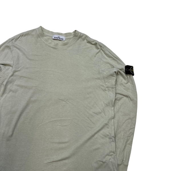 Stone Island Beige 2016 Longsleeve Cotton Top - XL