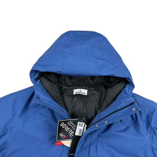 Stone Island 2024 Blue Goretex Capo Campionario Stellina Jacket - Large