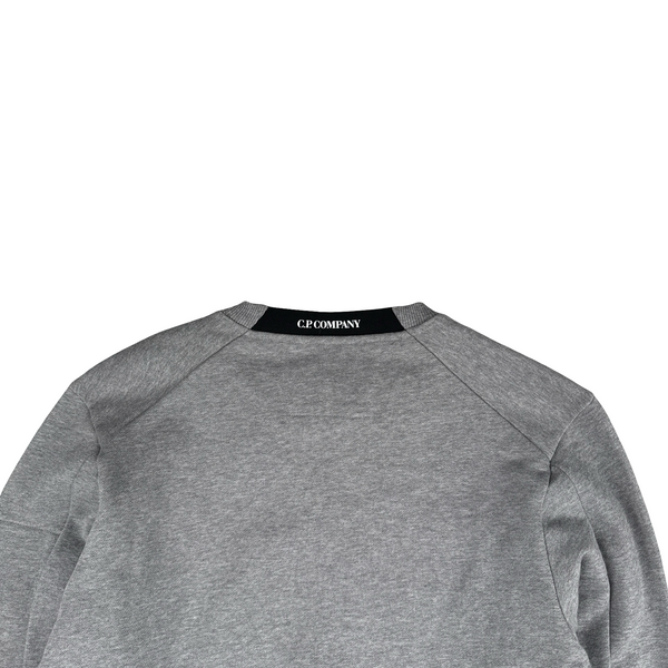 CP Company Grey Cotton Lens Viewer Crewneck - XS