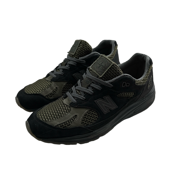 Stone Island x New Balance Khaki 991 Trainers - UK 10.5