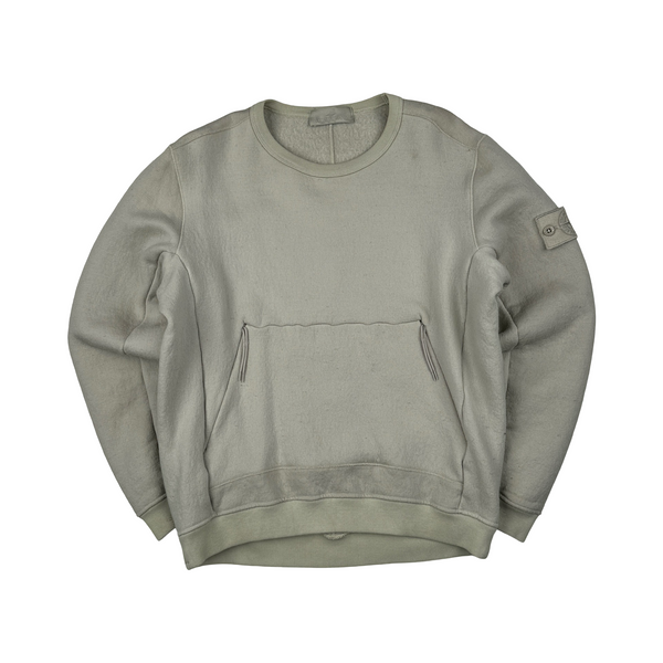 Stone Island 2018 Beige Wool Ghost Crewneck - Medium