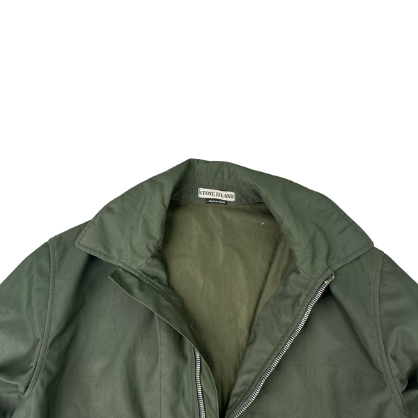 Stone Island Khaki Nylon Vintage SS2000 Zipped Jacket - Large