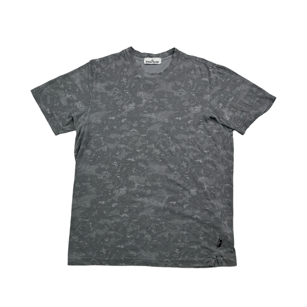 Stone Island 2016 Grey Camo Cotton T Shirt - XL