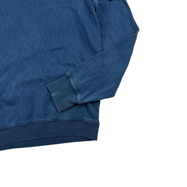 Stone Island 2017 Blue Cotton Crewneck Sweatshirt - Small