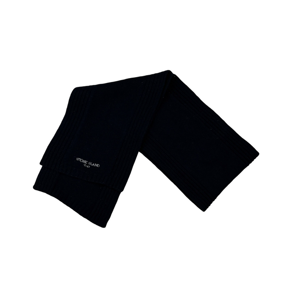 Stone Island 2005 Italy Ribbed Spellout Scarf