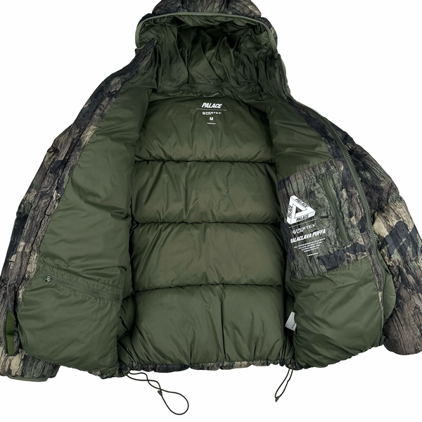 Palace 2024 Real Tree Camo Matte Pertex Down Filled Balaclava Puffer Jacket - Medium
