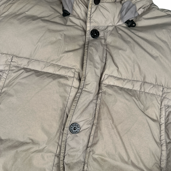 Stone Island 2016 Rosy Brown Crinkle Puffer Jacket - XL