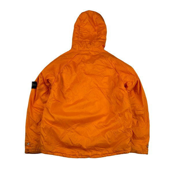 Stone Island 2000s Orange Fleece Lined Vintage Jacket - Medium