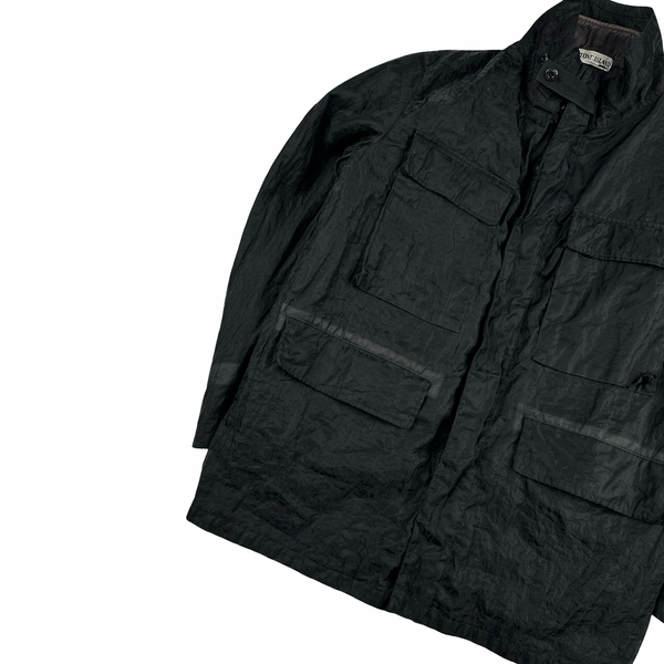 Stone Island 2002 Black Monofilament Duel Layer Mesh Jacket - XL