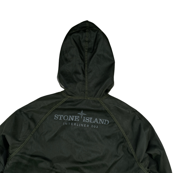 Stone Island 2003 Interliner Mesh Hooded Jacket - Large
