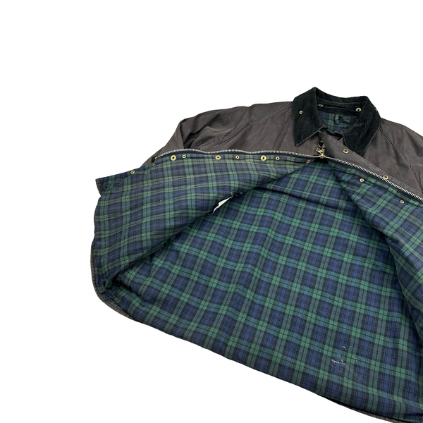 Barbour Brown Cotton Wax Field Jacket - XL