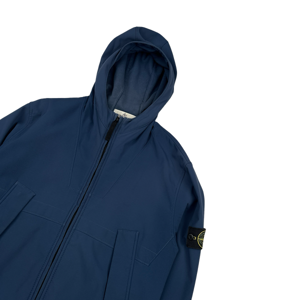 Stone Island 2013 Blue Soft Shell R Jacket - Large