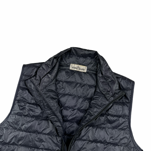 Stone Island 2013 Navy Micro Yarn Down Packable Gilet - Small