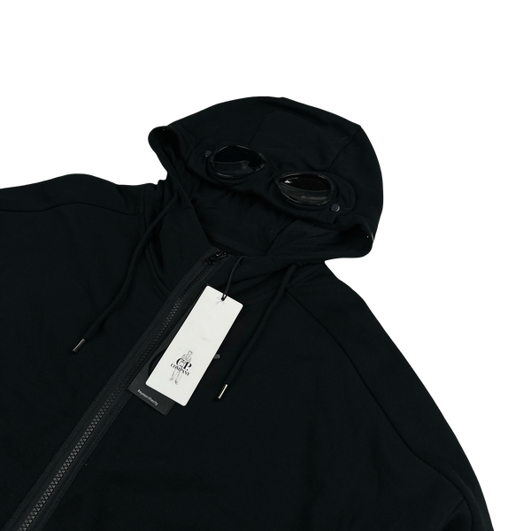 CP Company Black Cotton Goggle Hoodie - 3XL
