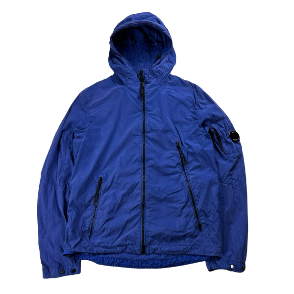 CP Company 50 Fili Blue Hooded Jacket - Large