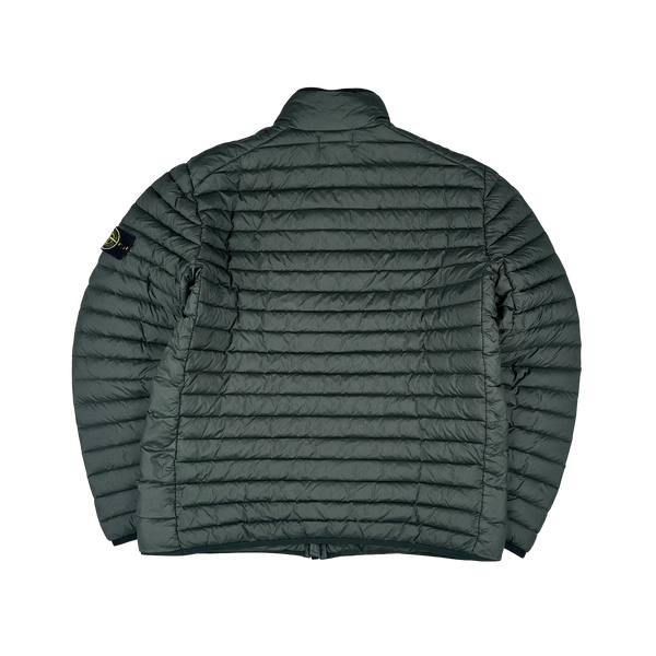 Stone Island 2022 Pine Green Loom Woven Chambers R Nylon Down TC Jacket - XL