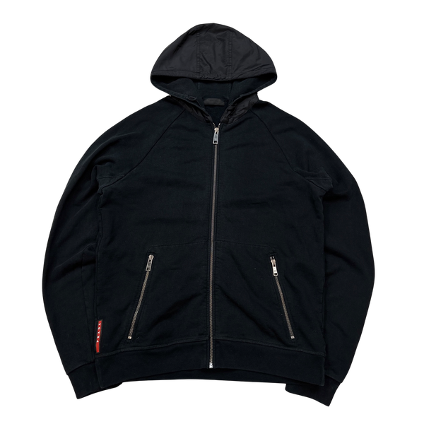 Black prada hoodie new arrivals