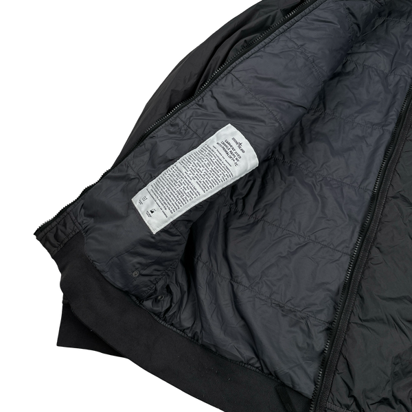 Stone Island 2022 Black Crinkle R-NY Garment Dyed Jacket