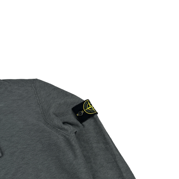 Stone Island 2020 Grey Knit Hoodie - Small