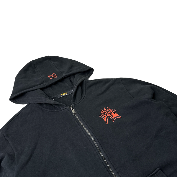 Evisu Flame Graphic Zipped Hoodie - XL – Mat's Island