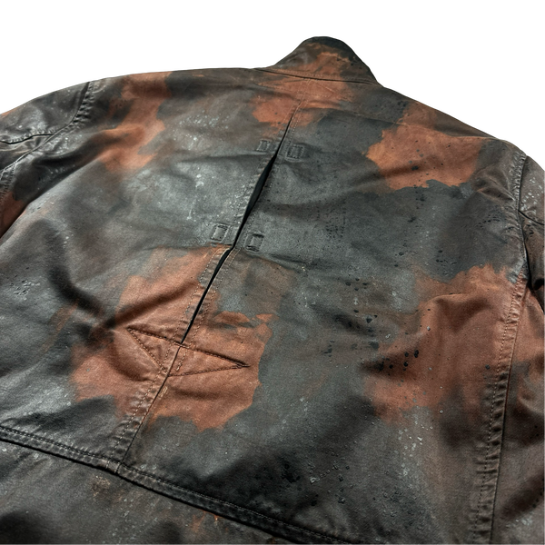 Stone Island Raso Hand Painted Tortoise Shell Camo Field Jacket -Medium