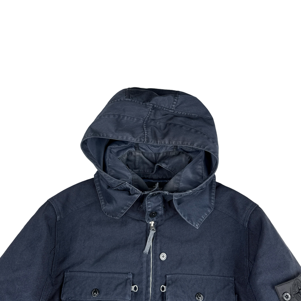 Stone Island 2015 Navy Nylon Blend Shadow Project Jacket - Large