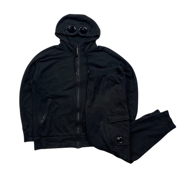 Cp company black sales tracksuit